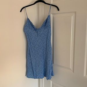 Blue floral dress